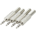 Klinkenstecker 4er Set 3,5mm Stereo