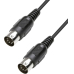 MIDI-Kabel 2xDIN-5polig-Stecker 2m Schwarz Paccs