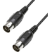 MIDI-Kabel 2xDIN-5polig-Stecker 5m Schwarz Paccs