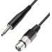 Mikrofonkabel XLR-Female/Klinke-Stecker 5m Schwarz Paccs