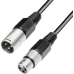 Lautsprecherkabel XLR-Male/XLR-Female 10m Schwarz Paccs