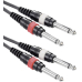 Verbindungskabel 2xKlinke-Stecker/2xKlinke-Stecker 3m Schwarz