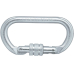 Schraubkarabiner, Oval Stahl