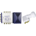 Set Multischalter 5/8 + Quattro-Lnb