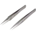 Pinzettenset Edelstahl 120mm (2-teilig) TOOLCRAFT