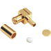 Mcx Winkel-Crimpstecker Rg174u Vergoldet