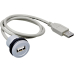 USB-Einbaubuchse Typ A mit 60cm Kabel