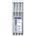 Pigment-Liner, 4 Linienbreiten,Schwarz