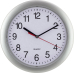 Quarz-Wanduhr Silber