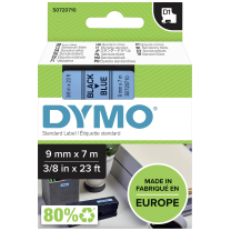 Dymo D1 Schriftband 9mmx7m Schw/Blau,