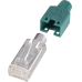 Hirose Cat 5e RJ45 Stecker, Grün 10er