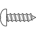 Blechschraube Linsenkopf Kreuzschlitz DIN7981c 2,2x9,5 100er