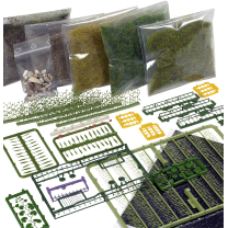 H0 Busch Starter Kit Bodengestaltung Wald & Wiese
