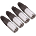 Xlr-Stecker 4er-Pack Male