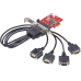 4 Port Seriell Labor Pci-Express Karte