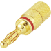 Bananenstecker 4mm 32A Rot Lamellen Schraubanschluss