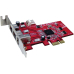 3 Port Firewire 400/800 Pci-Express Card