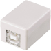 Adapter USB-TypA-Kupplung/USB-TypB-Kupplung grau