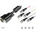 Monitorkabel VGA-Stecker/5xBNC-Stecker 1.8m Schwarz