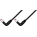 Patchkabel Cat6a S/Ftp 2xgewinkelt 0,5m