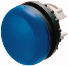 Leuchtmeldervorsatz M22-L-B Flach, Blau Leuchtmeldervorsatz M22-L-B Flach, Blau