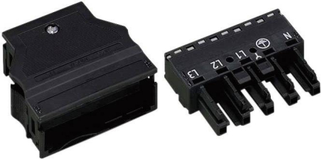 Buchse 2x0,5-4mm² 5-Pol Clamp®s-Anschl Buchse 2x0,5-4mm² 5-Pol Clamp®s-Anschl