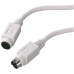 PC-Kabel PS/2-Kupplung/PS/2-Stecker 1,8m grau