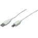 USB-Kabel TypA-Stecker/TypB-Stecker 2m Grau