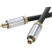 Lichtleiterkabel 2xToslink-Stecker 1,5m Anthrazit Prowire