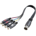 Adapter Diodenstecker / 4x Cinch
