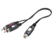 Cinch-Adapter Kupplung/2x Stecker