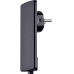 Schutzkontakt-Stecker Evoline Schwarz