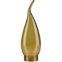 Halogenleuchtenglas Kerzenform Flamme gold Paulmann