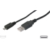 USB-Kabel Micro-Anschlusskabel Stecker A auf B 2m Schwarz