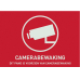 Aufkleber Videoüberwachung 74x53mm