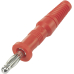 Federkorbstecker 4mm 10A Rot Lötanschluss