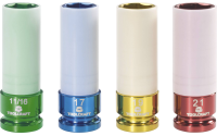 Steckschlüsselsatz 12,5mm(1/2) 17-21mm (4-teilig)