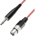 Mikrofonkabel XLR-Female/Klinke-Stecker 5m Rot Paccs