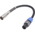 Adapterkabel Speakon-Male/XLR-Male 0,3m Schwarz Paccs