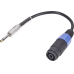 Adapter Speakon-Female/Klinke-Stecker 0,3m Schwarz Paccs