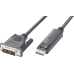 Monitorkabel DisplayPort-Stecker/DVI-Stecker 1,7m Schwarz
