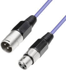 Patchkabel XLR-Male/-Female 1m Blau Paccs Patchkabel XLR-Male/-Female 1m Blau Paccs