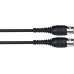 MIDI-Kabel DIN-5polig-Stecker/-Kupplung 3m Schwarz Paccs