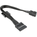 Nzxt Molex 2x SATA Stromadapter Sleeved