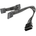 Nzxt Molex 4x SATA Adapter Sleeved