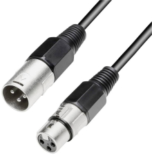 Lautsprecherkabel XLR-Male/XLR-Female 15m Schwarz Paccs Lautsprecherkabel XLR-Male/XLR-Female 15m Schwarz Paccs