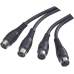 MIDI-Kabel 4xDIN-5polig-Stecker 5m Schwarz Paccs