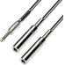 Adapterkabel 60 cm Schwarz Klinke-M(st) 2x6,3-Klinke-F(m)