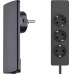 Steckdosenleiste 3-fach M Flachstecker Sw