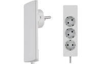 3-fach Steckdosenleiste M Flachstecker WS